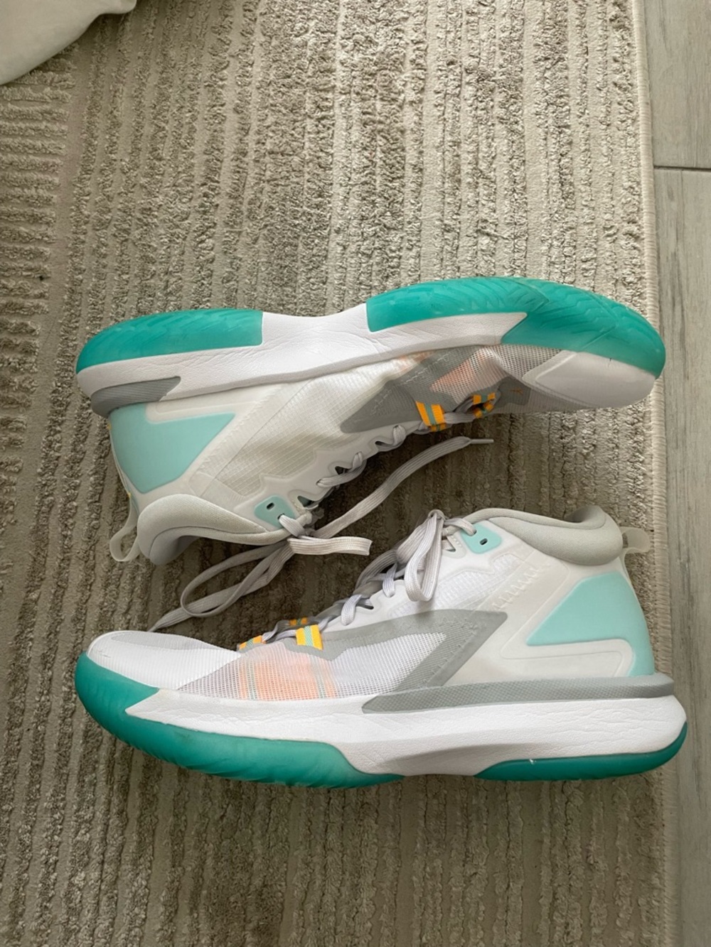 Air Jordan Zion 1 PF 'White Dynamic Turquoise' - Picture 11 of 12